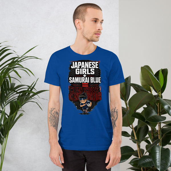 Girls & Samurai Blue – Clean Sheets On And Off The Pitch – World Cup 2026 Tee